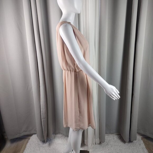 Adrianna Papell Pink Chiffon Embellished Cocktail Dress. Size 8 (NWT) - Picture 3 of 14